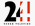 TV 24 z 19,2�E i z 23,5�E