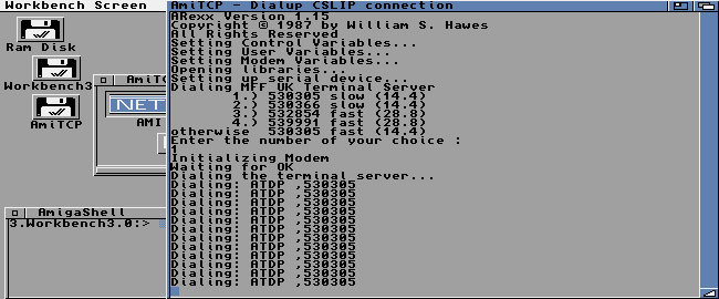 Dialing Terminal Server